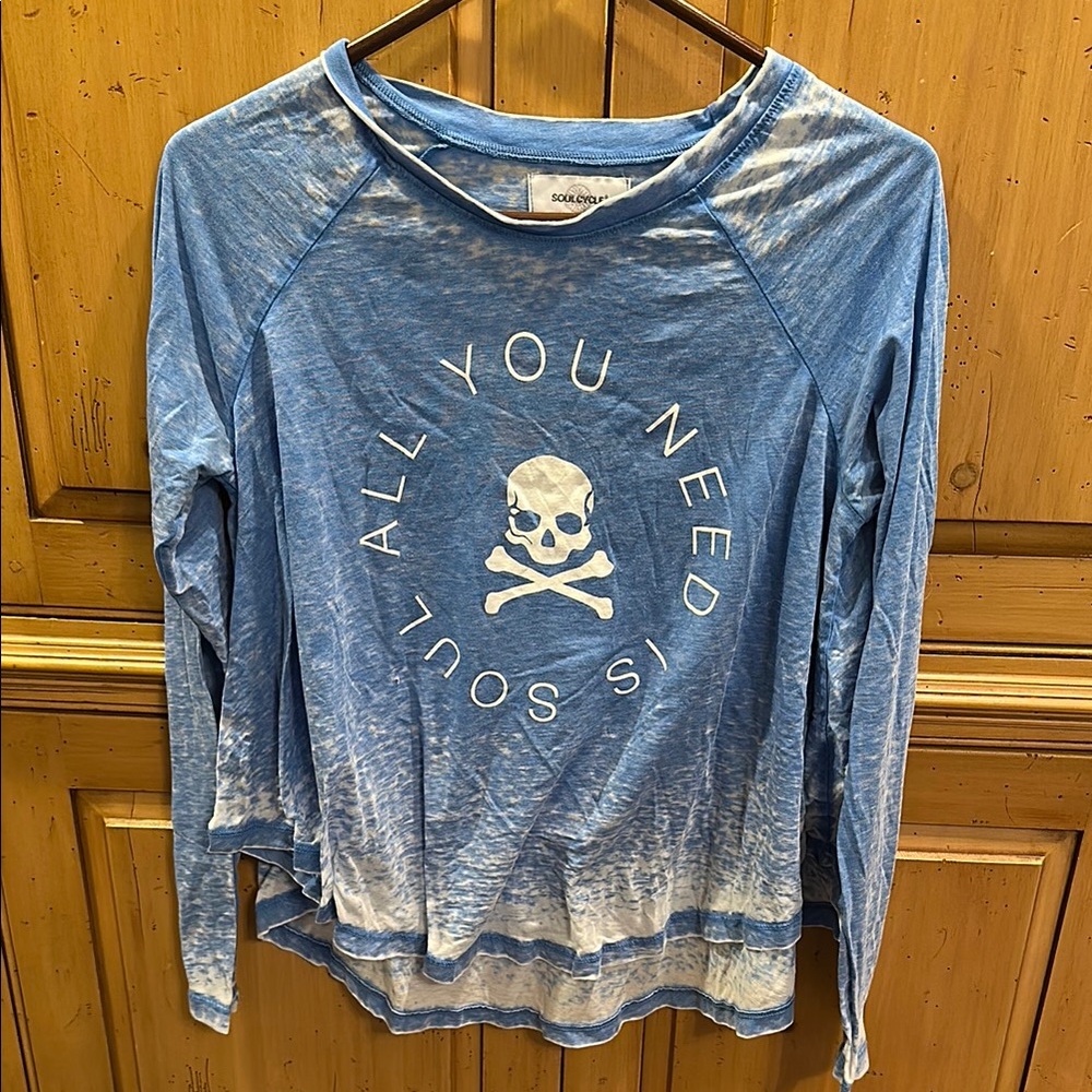 Soul Cycle Blue Long Sleeve Shirt